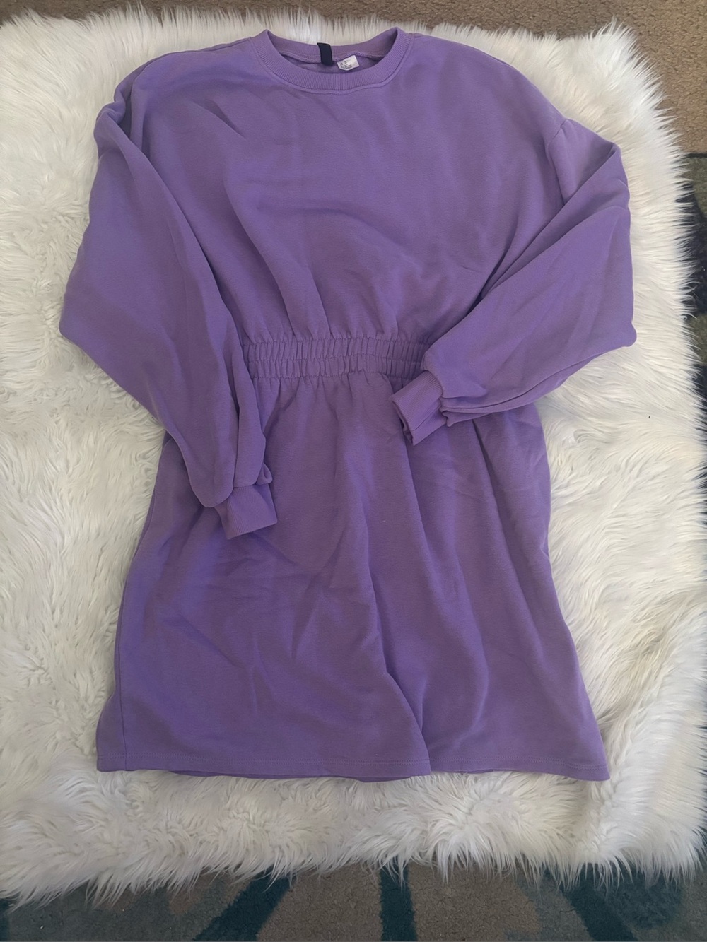 Divided Lavender Pullover Sweatshirt Dress